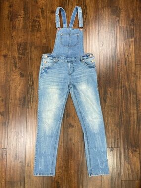 Vintage Cherokee Denim Bib Overalls Medium Wash Women’s Size XL Read Flaw.